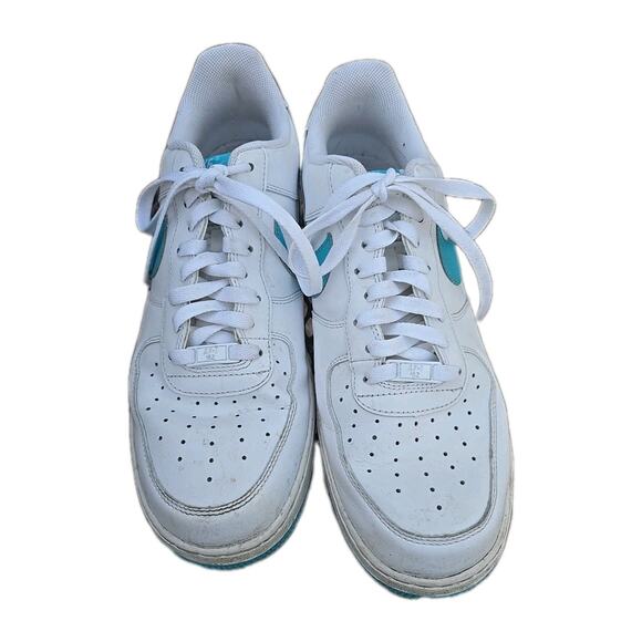 Nike Air Force 1 Low 488298-107 White Lace Up Low Top Sneakers‎ Men\'s Size 12 main image 4